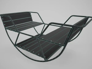 Painted Playground Balancer Boat 3D Model