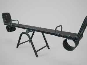 Painted Playground Swing Balancer Modelo 3D