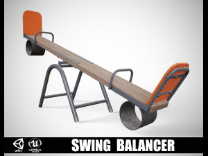 Painted Playground Swing Balancer Modelo 3D