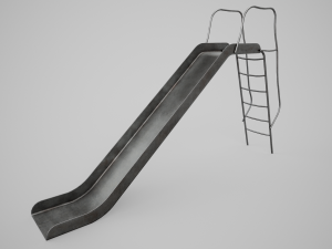 Painted Playground Slide 3D Model