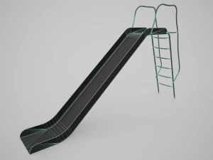 Painted Playground Slide 3D Model