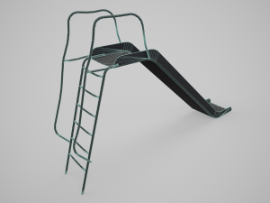 Painted Playground Slide 3D Model