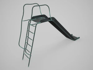 Painted Playground Slide 3D Model
