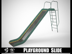 Painted Playground Slide Modelo 3D