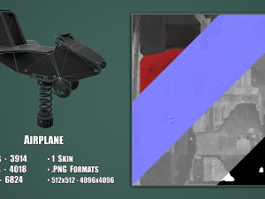 Painted Playground Airplane 3D Model