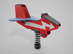 Painted Playground Airplane 3D Model