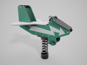 Painted Playground Airplane 3D Model