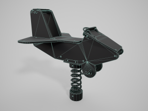 Painted Playground Airplane 3D Model
