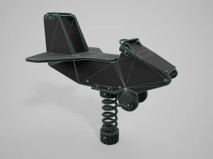Painted Playground Airplane 3D Model
