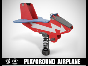Painted Playground Airplane Modelo 3D
