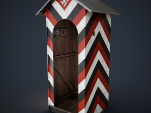 WW2 German Checkpoint Booth 3D Model