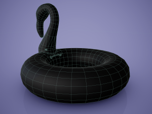 Inflatable Pink Flamingo Toy Modelo 3D