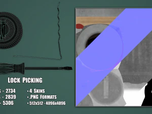 Lock Picking 3D Model