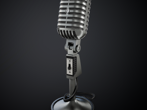 Classic Vintage Microphone 3D Модель