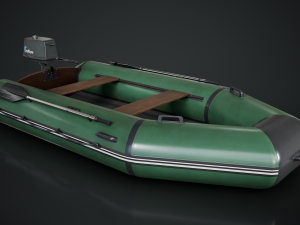 Inflatable Boat 3D Model