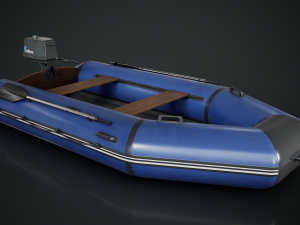 Inflatable Boat 3D Model