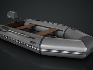 Inflatable Boat 3D Model
