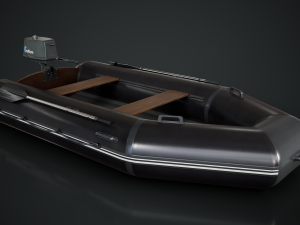 Inflatable Boat 3D Model