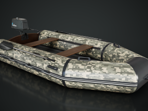 Inflatable Boat 3D Model