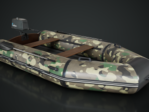 Inflatable Boat 3D Model