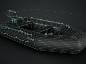 Inflatable Boat 3D Model