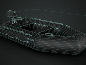 Barca gonfiabile Modello 3D