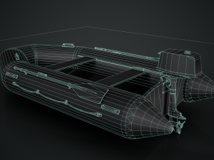 Inflatable Boat 3D Model