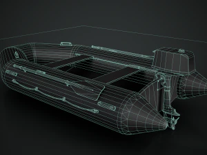 Barca gonfiabile Modello 3D