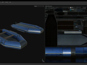Barca gonfiabile Modello 3D