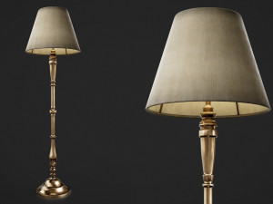 Vintage Floor Lamp 3D Модель