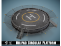 Helipad Circular Platform 3Dモデル
