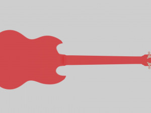 electric guitar sg 3D-Modell