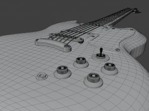 electric guitar sg 3D Model