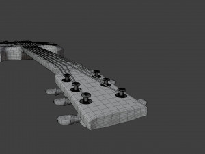electric guitar sg 3D-Modell