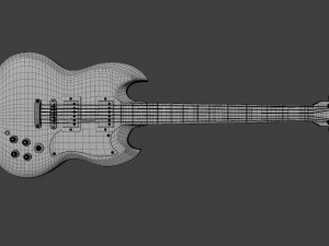 electric guitar sg 3D-Modell