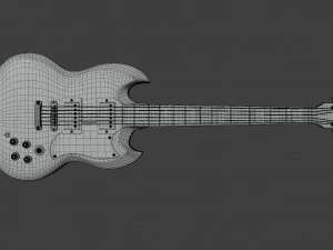 electric guitar sg 3D Model
