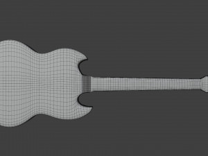 electric guitar sg 3D-Modell