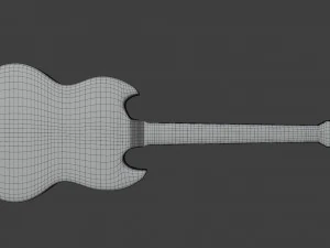 electric guitar sg 3D Model
