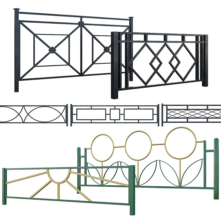 fence 3D Model .c4d .max .obj .3ds .fbx .stl .blend 