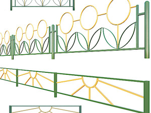 fence 3Dモデル