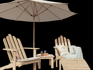 chaise longue 3D Model