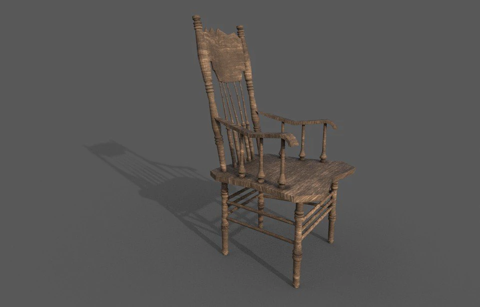 chair 3D Model .c4d .max .obj .3ds .fbx .stl .blend 