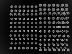 bolts self-tapping screws screws 3D Model