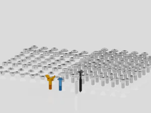 bolts self-tapping screws screws 3D Model