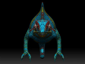 color chameleon 3D Model