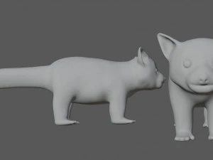 red panda 3D Model