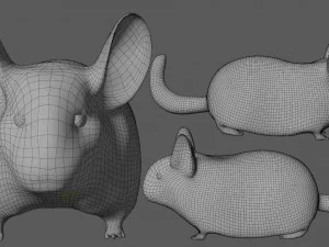 chinchilla Model 3D