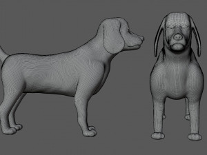 beagle dog 3D Model