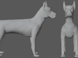 great dane dog 3D-Modell