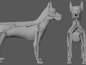 great dane dog 3D Model